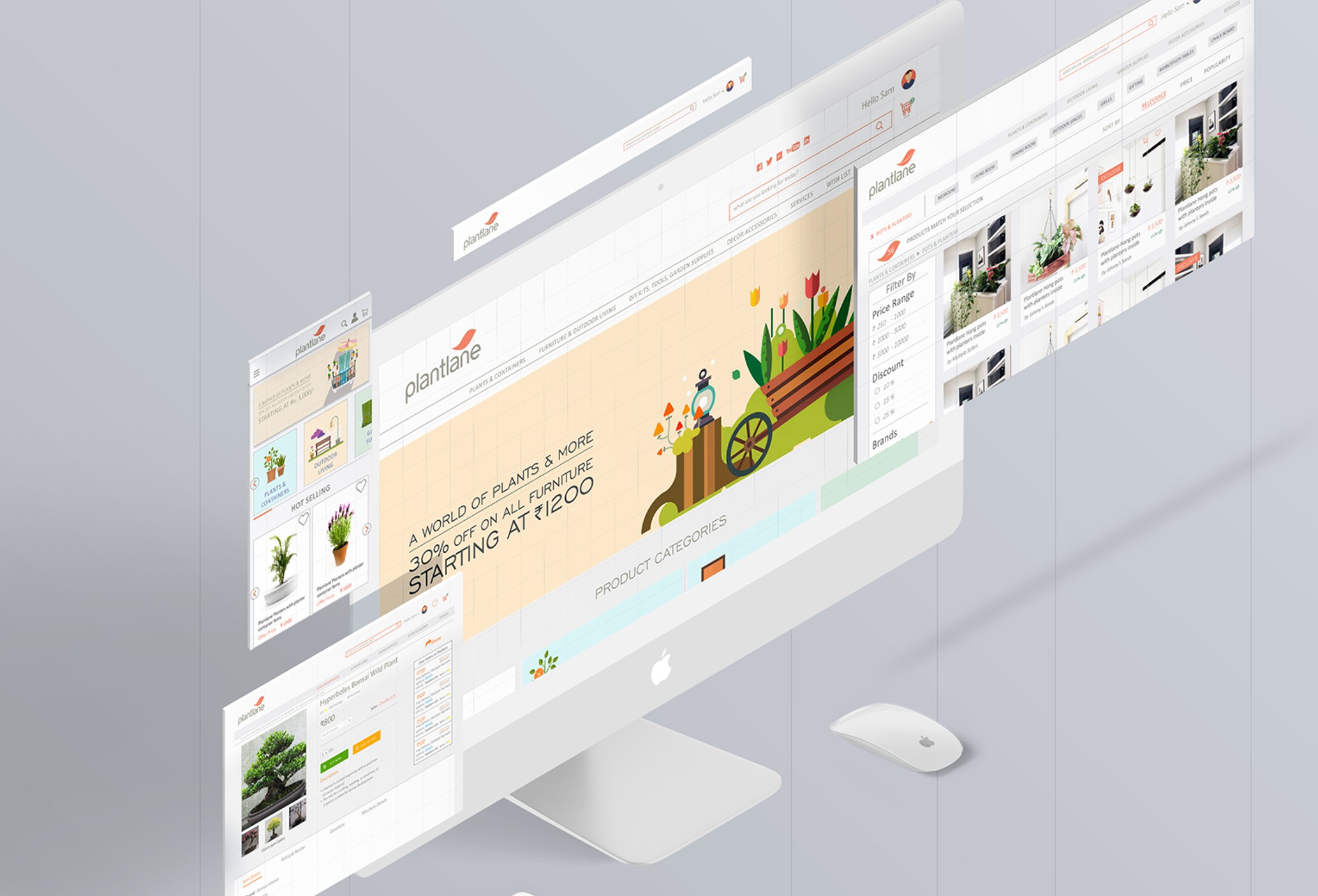 Apppl Combine - Plantlane Web and App UI Design